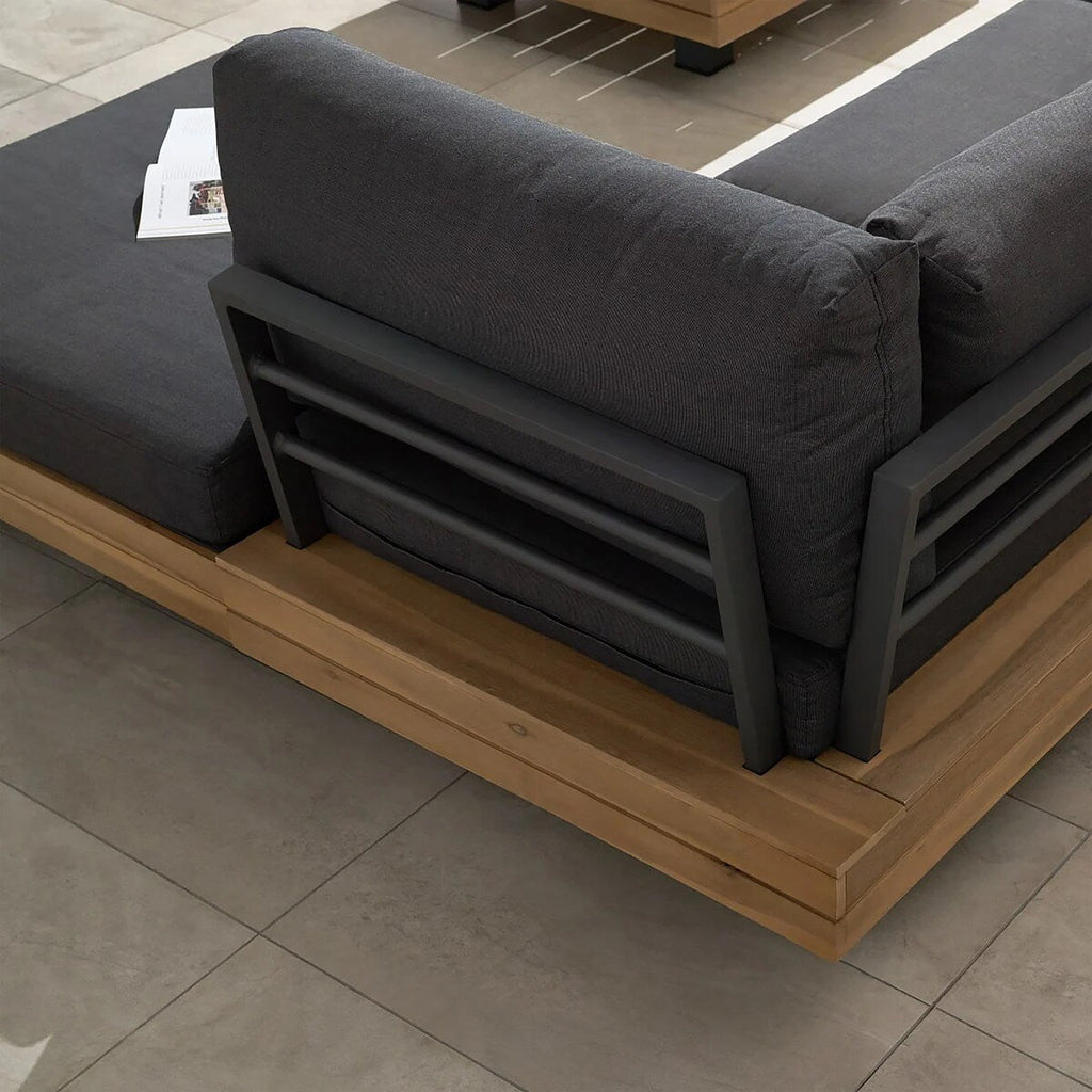 Ensemble de salon d'angle modulaire d'extérieur/terrasse Poly &amp; Bark Celenza 98 avec table basse
