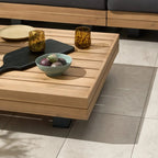 Ensemble de salon d'angle modulaire d'extérieur/terrasse Poly &amp; Bark Celenza 98 avec table basse