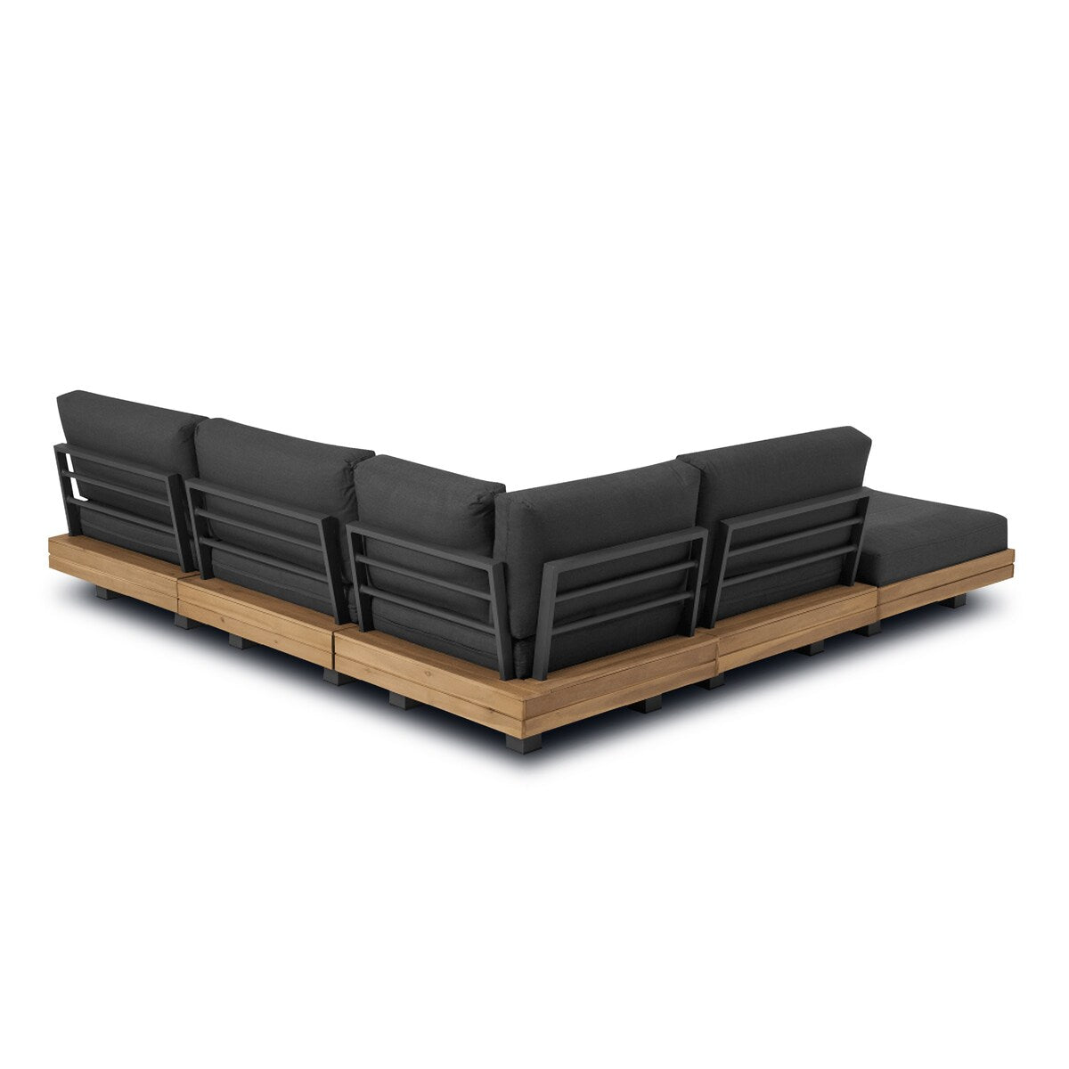 Ensemble de salon d'angle modulaire d'extérieur/terrasse Poly &amp; Bark Celenza 98 avec table basse