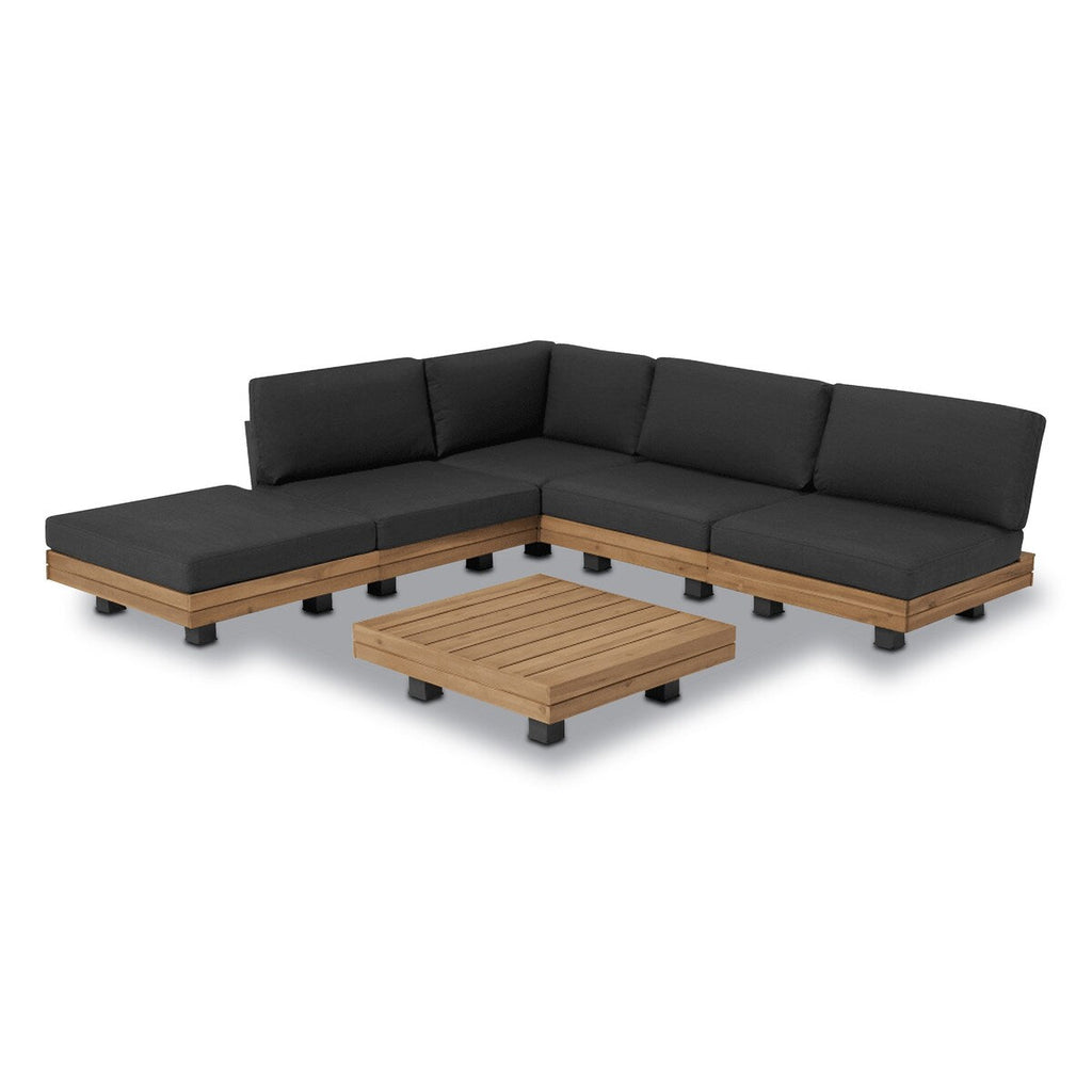 Ensemble de salon d'angle modulaire d'extérieur/terrasse Poly &amp; Bark Celenza 98 avec table basse