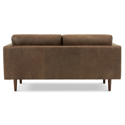 Canapé d'appartement Poly &amp; Bark Napa 72 - Cuir italien véritable pleine fleur