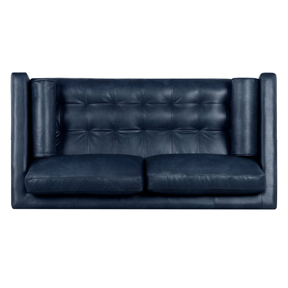Canapé d'appartement Poly &amp; Bark Napa 72 - Cuir italien véritable pleine fleur