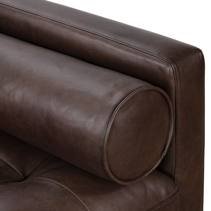 Canapé d'appartement Poly &amp; Bark Napa 72 - Cuir italien véritable pleine fleur