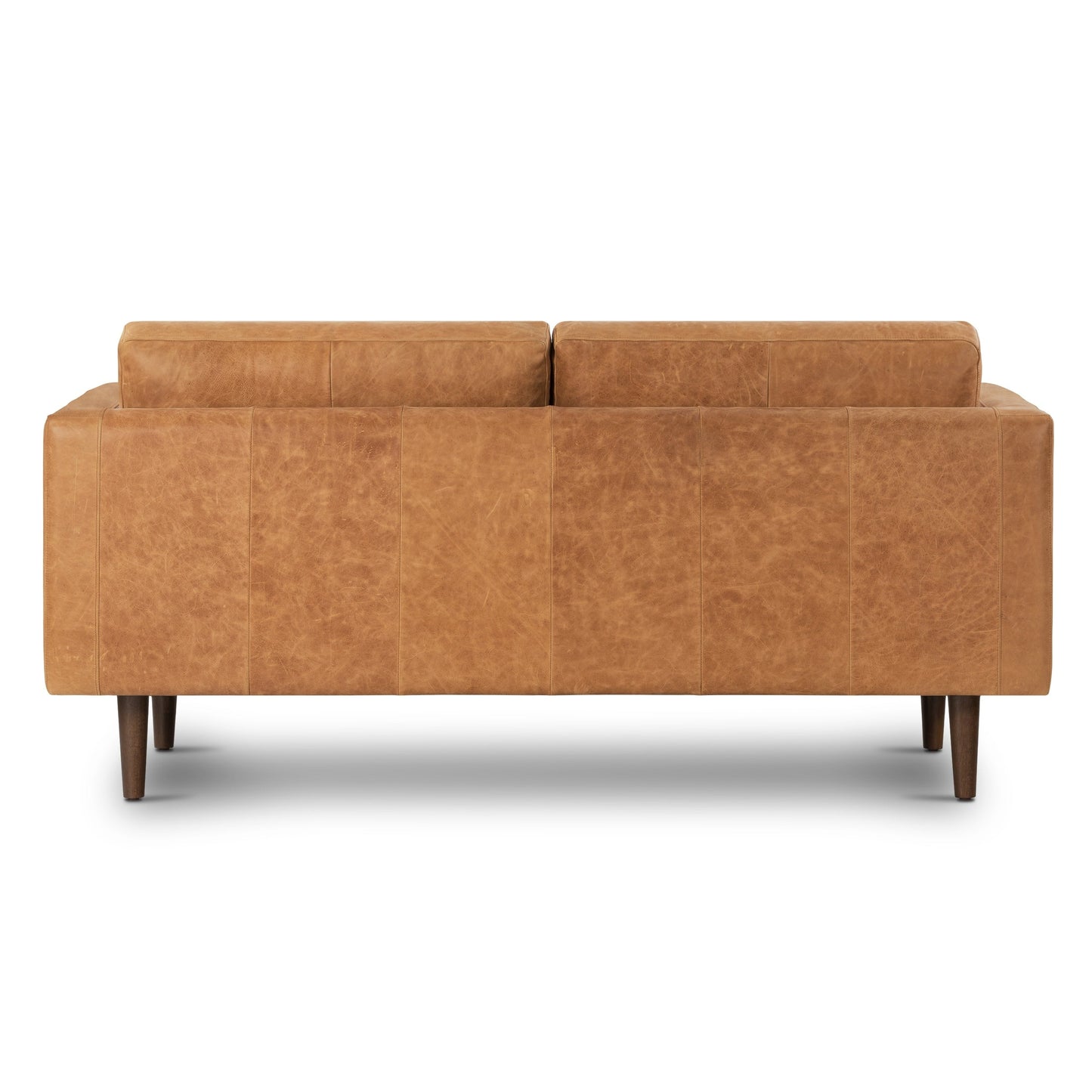 Canapé d'appartement Poly &amp; Bark Napa 72 - Cuir italien véritable pleine fleur