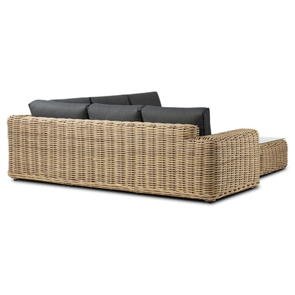 Ensemble de salon d'angle d'extérieur/terrasse Poly &amp; Bark Puglia avec table basse