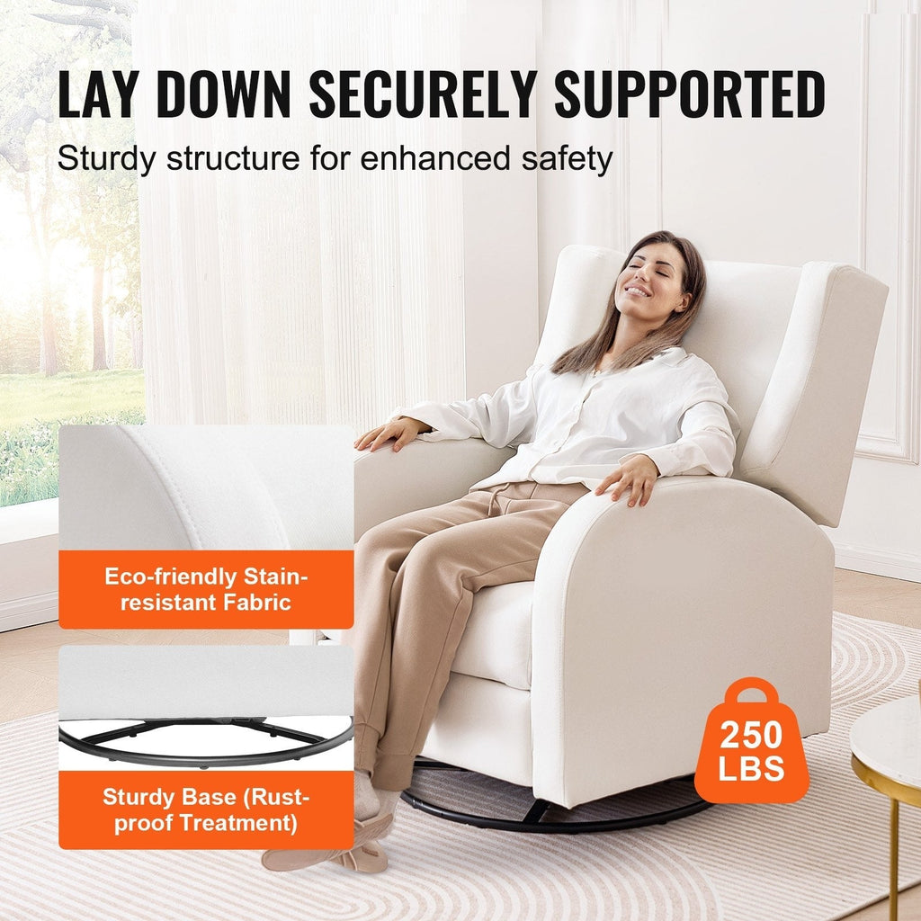 Fauteuil inclinable pivotant en polyester, ergonomique et électrique