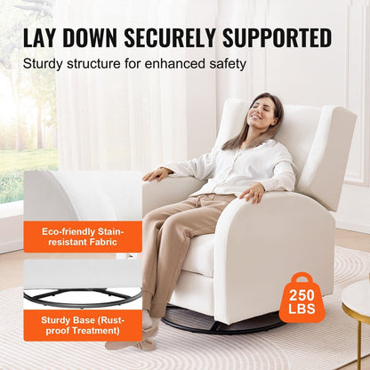 Fauteuil inclinable pivotant en polyester, ergonomique et électrique