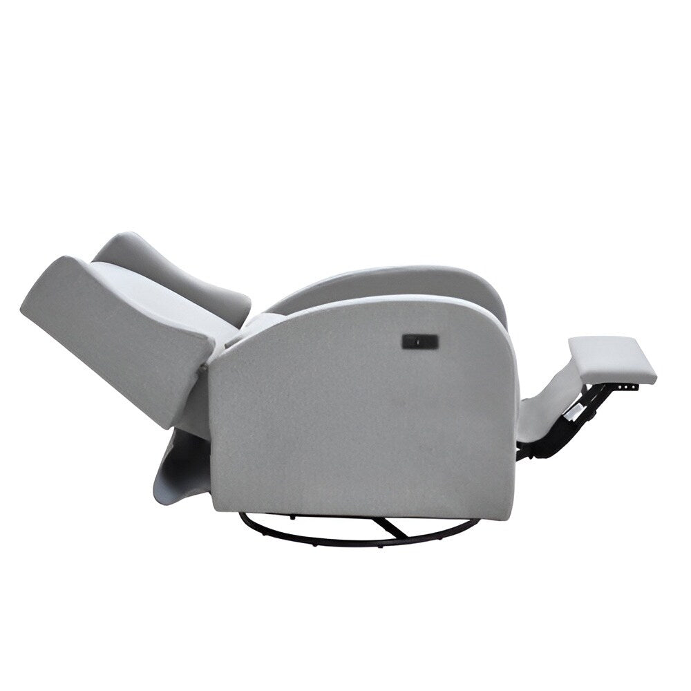 Fauteuil inclinable pivotant en polyester, ergonomique et électrique