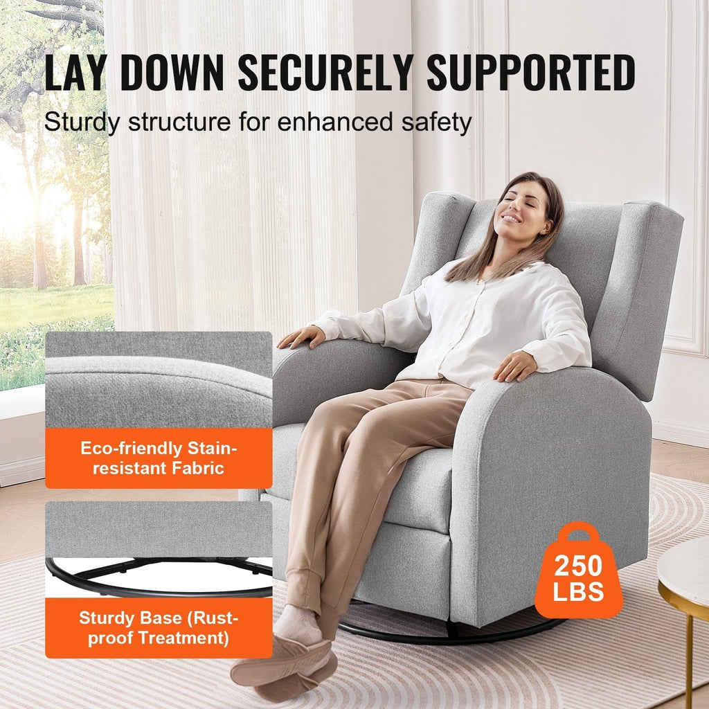 Fauteuil inclinable pivotant en polyester, ergonomique et électrique