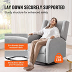Fauteuil inclinable pivotant en polyester, ergonomique et électrique