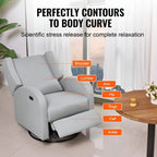 Fauteuil inclinable pivotant en polyester, ergonomique et électrique