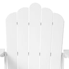 Ensemble de 4 chaises Adirondack d'extérieur Polytrends Aderson avec pouf