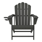 Ensemble de 4 chaises Adirondack d'extérieur Polytrends Aderson avec pouf