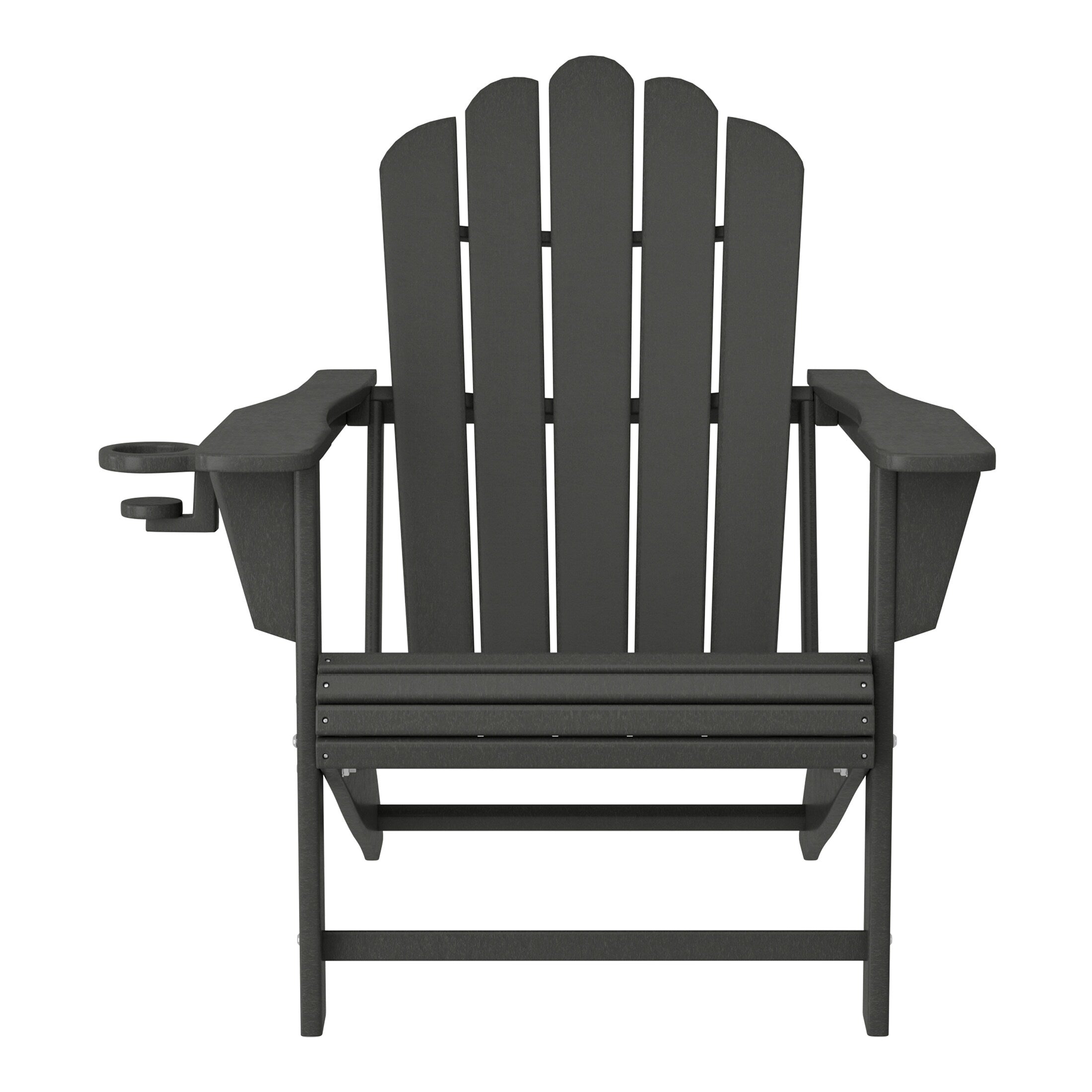 Ensemble de 4 chaises Adirondack d'extérieur Polytrends Aderson avec pouf