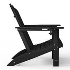 Ensemble de 4 chaises Adirondack d'extérieur Polytrends Aderson avec pouf