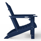 Ensemble de 4 chaises Adirondack d'extérieur Polytrends Aderson avec pouf