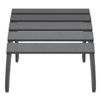 Ensemble de 4 chaises Adirondack d'extérieur Polytrends Aderson avec pouf