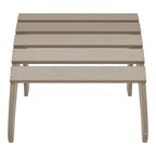 Ensemble de 4 chaises Adirondack d'extérieur Polytrends Aderson avec pouf