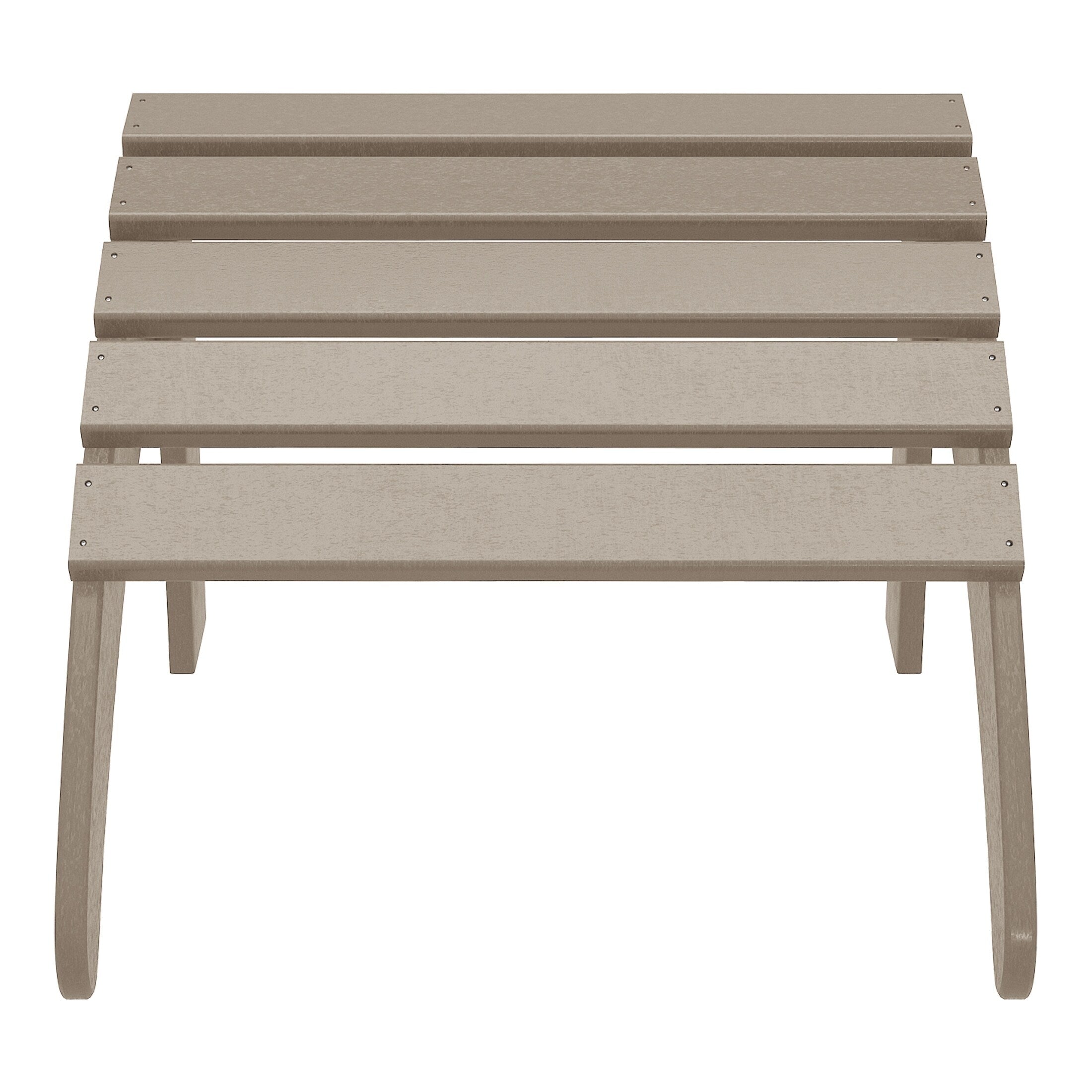 Ensemble de 4 chaises Adirondack d'extérieur Polytrends Aderson avec pouf