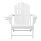 Ensemble de 4 chaises Adirondack d'extérieur Polytrends Aderson avec pouf