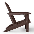Ensemble de 4 chaises Adirondack d'extérieur Polytrends Aderson avec pouf