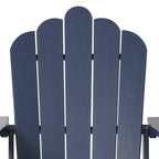 Ensemble de 4 chaises Adirondack d'extérieur Polytrends Aderson avec pouf