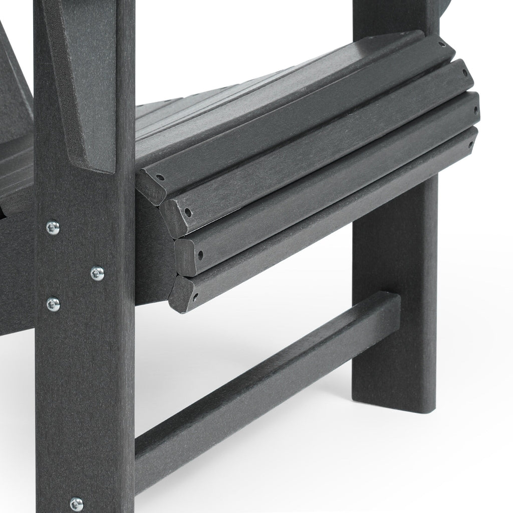 Ensemble de 4 chaises Adirondack d'extérieur Polytrends Aderson avec pouf