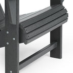 Ensemble de 4 chaises Adirondack d'extérieur Polytrends Aderson avec pouf