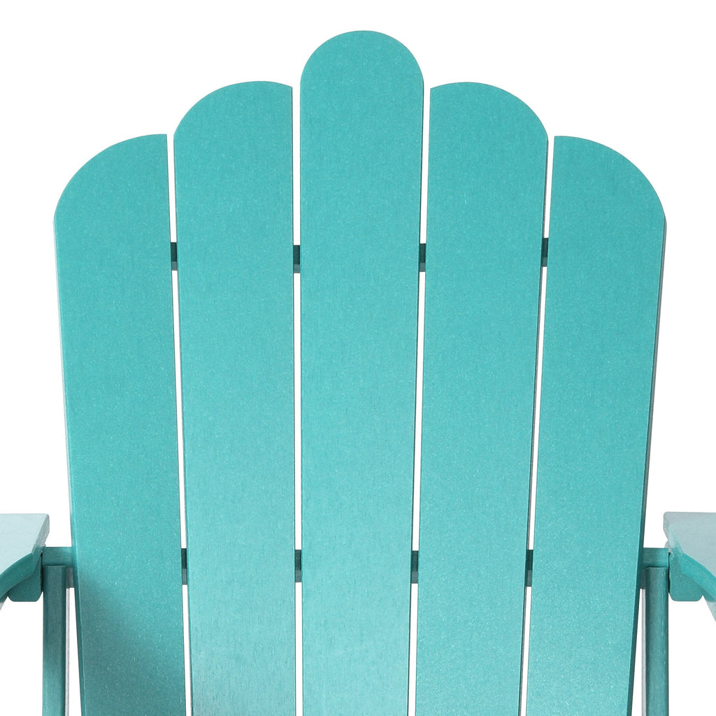 Ensemble de 4 chaises Adirondack d'extérieur Polytrends Aderson avec pouf