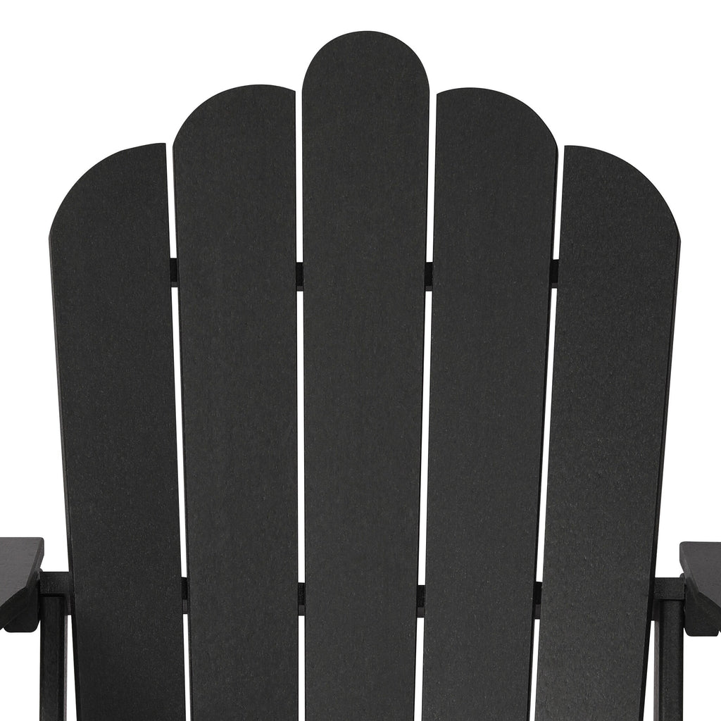 Ensemble de 4 chaises Adirondack d'extérieur Polytrends Aderson avec pouf