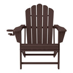 Ensemble de 4 chaises Adirondack d'extérieur Polytrends Aderson avec pouf