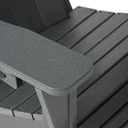 Ensemble de 4 chaises Adirondack d'extérieur Polytrends Aderson avec pouf