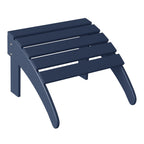 Ensemble de 4 chaises Adirondack d'extérieur Polytrends Aderson avec pouf
