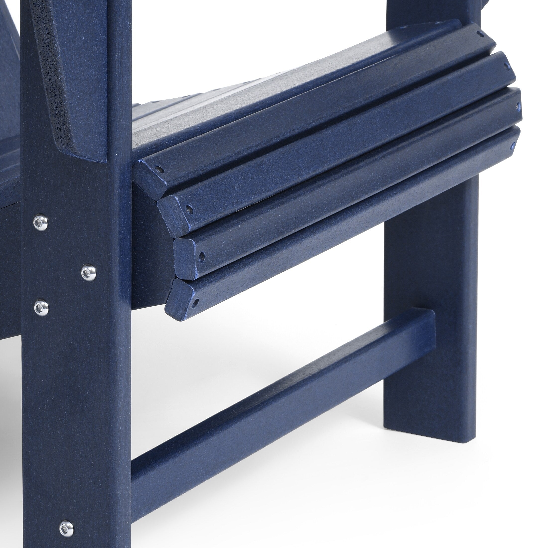 Ensemble de 4 chaises Adirondack d'extérieur Polytrends Aderson avec pouf