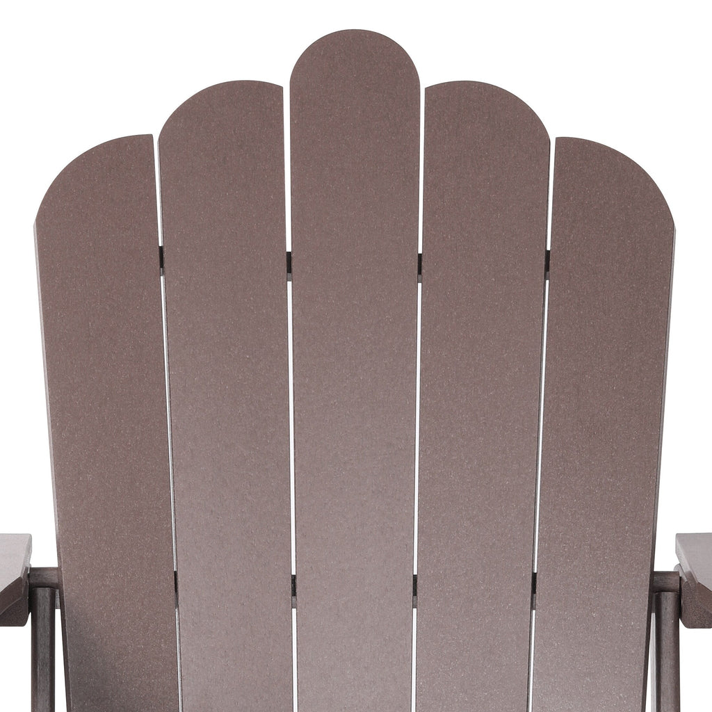 Ensemble de 4 chaises Adirondack d'extérieur Polytrends Aderson avec pouf