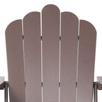 Ensemble de 4 chaises Adirondack d'extérieur Polytrends Aderson avec pouf