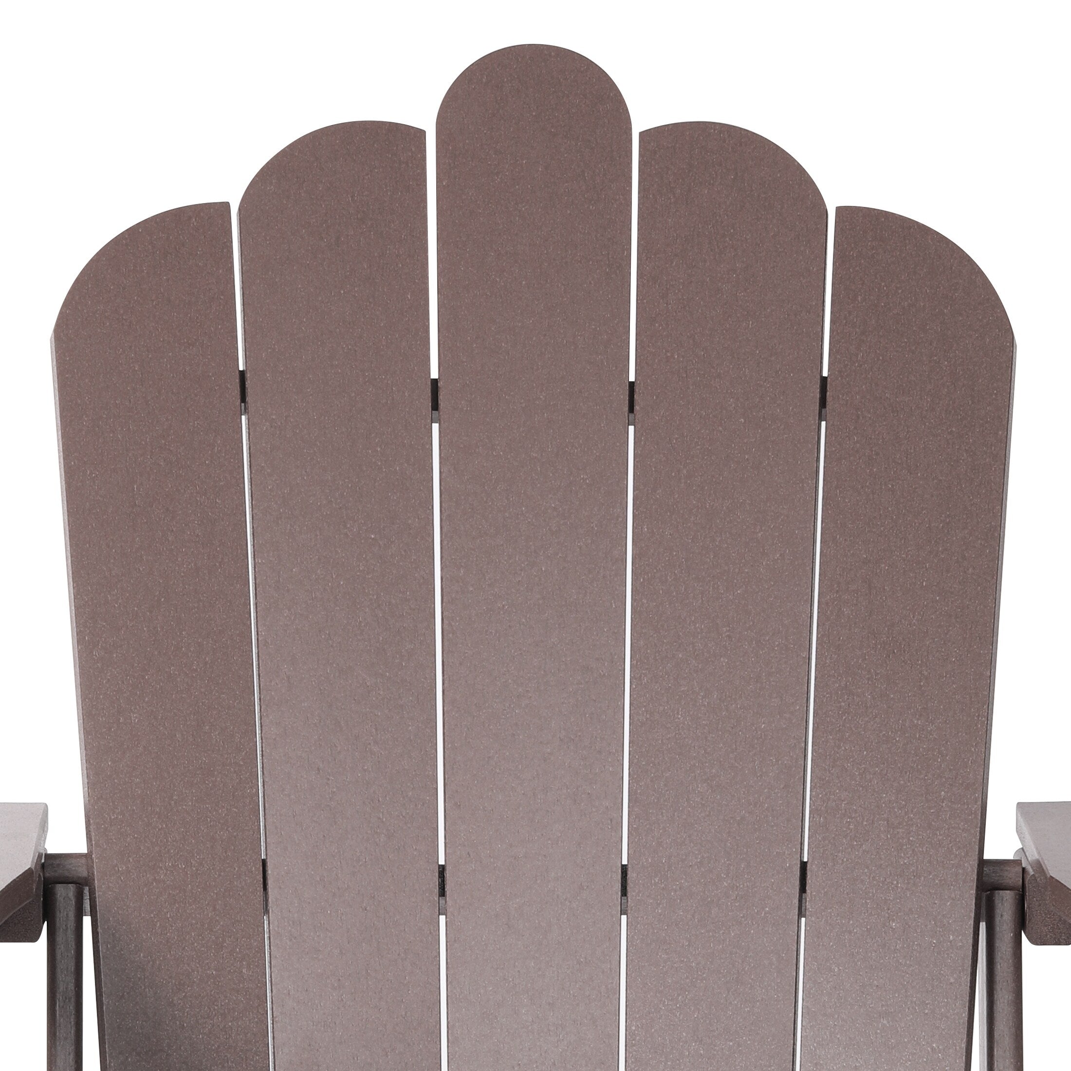 Ensemble de 4 chaises Adirondack d'extérieur Polytrends Aderson avec pouf