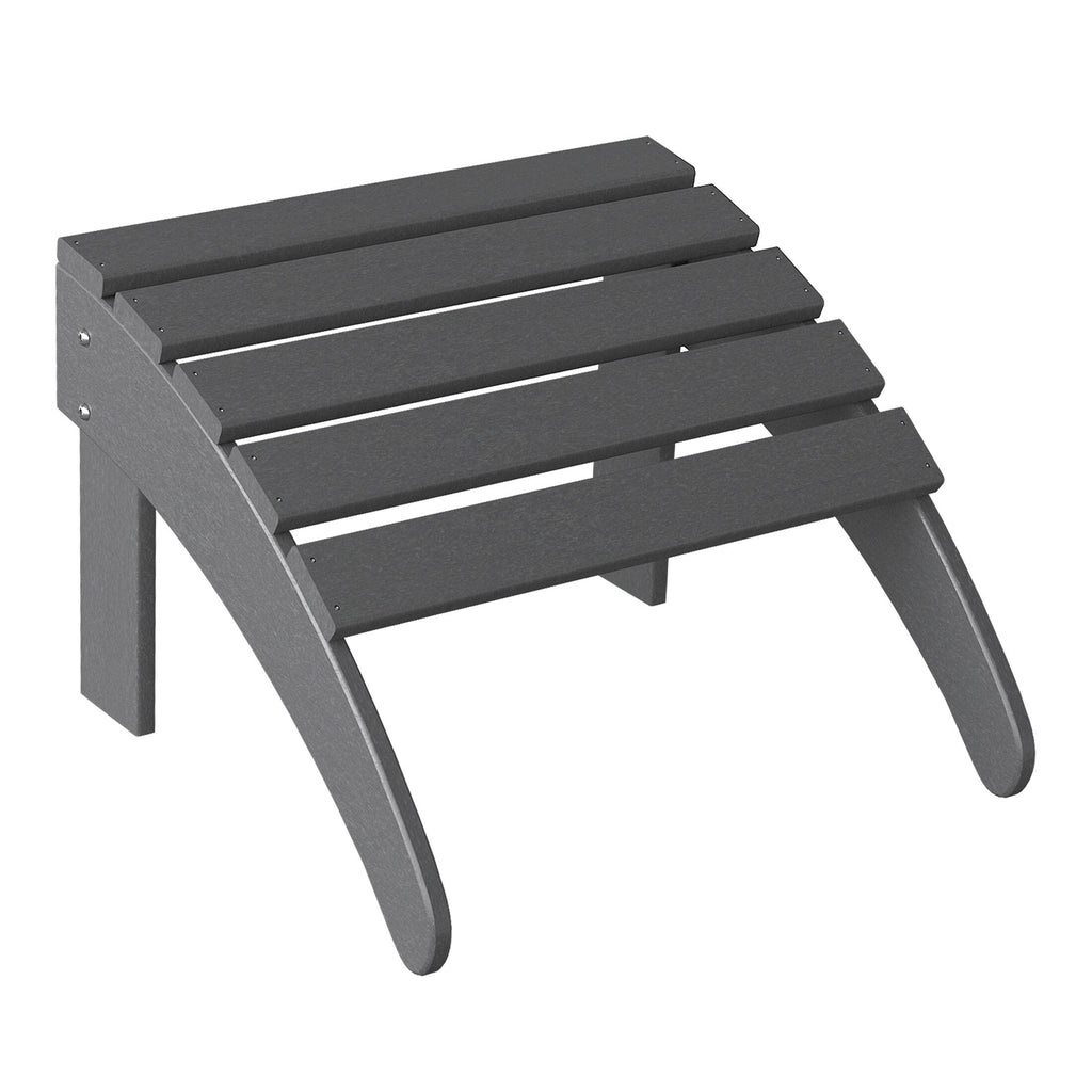 Ensemble de 4 chaises Adirondack d'extérieur Polytrends Aderson avec pouf