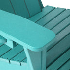 Ensemble de 4 chaises Adirondack d'extérieur Polytrends Aderson avec pouf