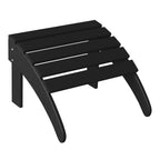 Ensemble de 4 chaises Adirondack d'extérieur Polytrends Aderson avec pouf