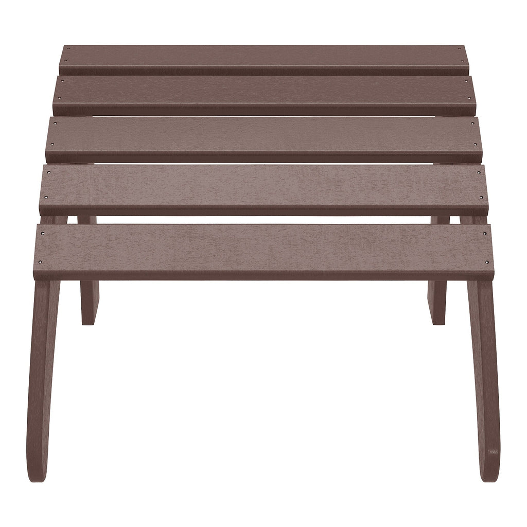 Ensemble de 4 chaises Adirondack d'extérieur Polytrends Aderson avec pouf
