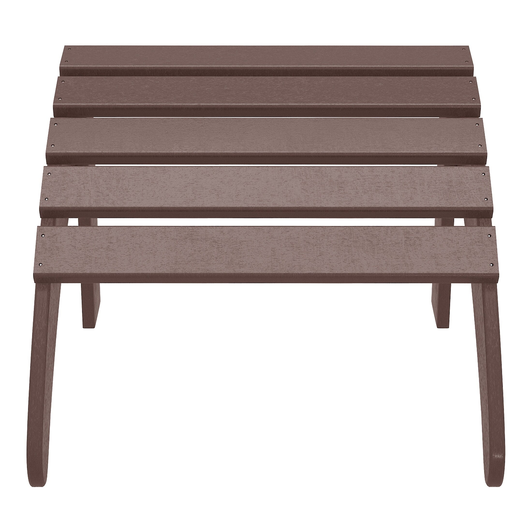 Ensemble de 4 chaises Adirondack d'extérieur Polytrends Aderson avec pouf