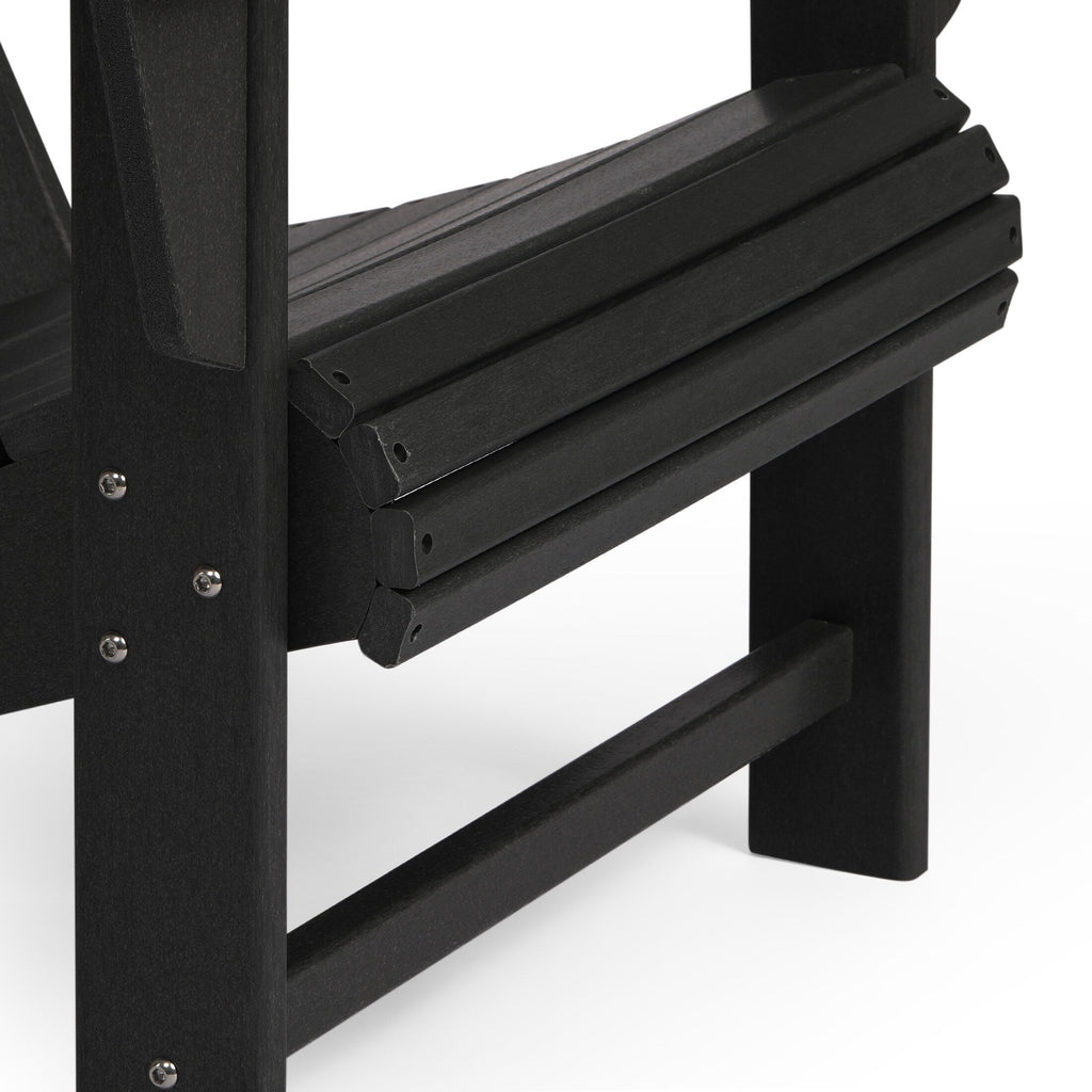 Ensemble de 4 chaises Adirondack d'extérieur Polytrends Aderson avec pouf