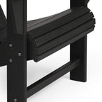 Ensemble de 4 chaises Adirondack d'extérieur Polytrends Aderson avec pouf