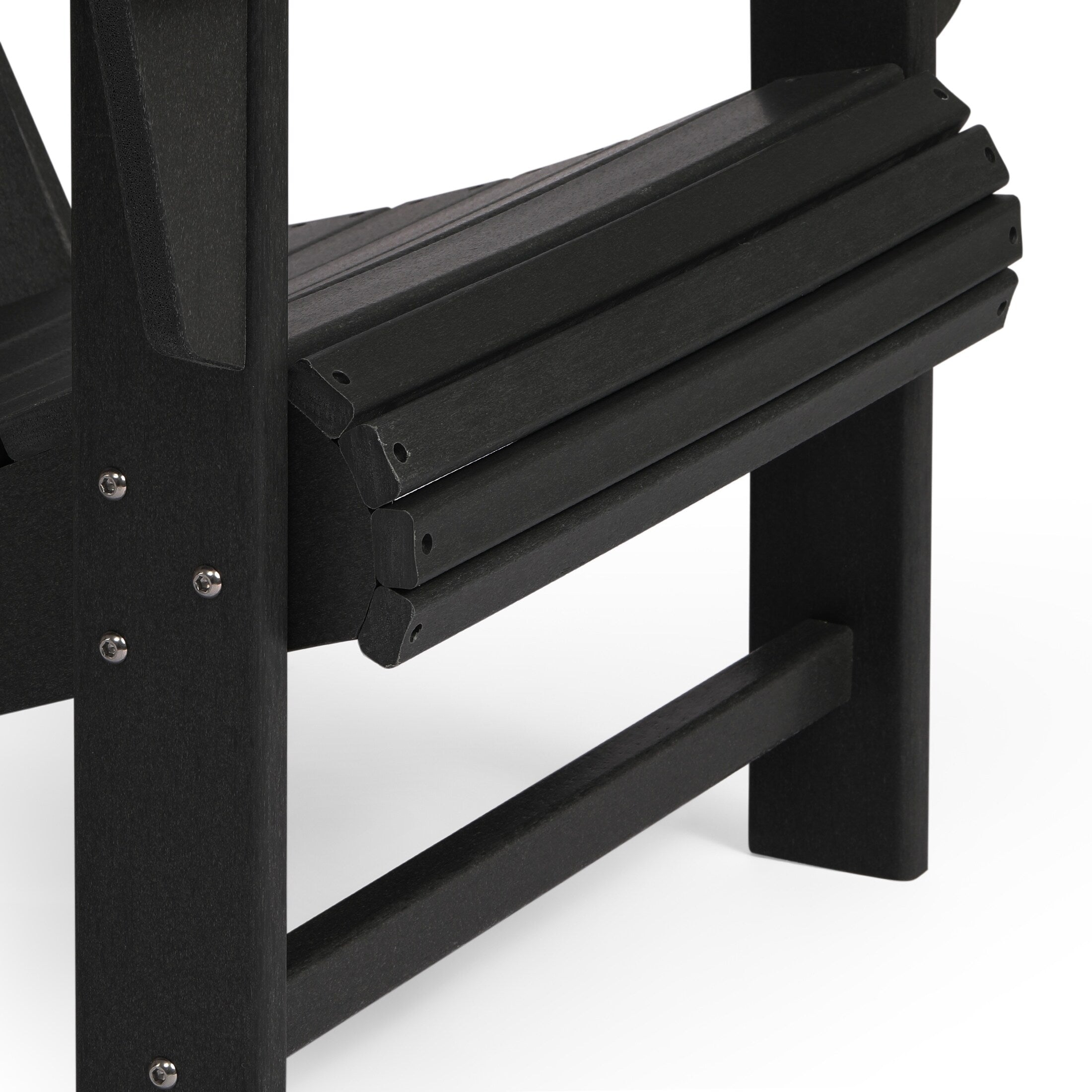 Ensemble de 4 chaises Adirondack d'extérieur Polytrends Aderson avec pouf