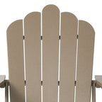 Ensemble de 4 chaises Adirondack d'extérieur Polytrends Aderson avec pouf