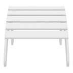 Ensemble de 4 chaises Adirondack d'extérieur Polytrends Aderson avec pouf