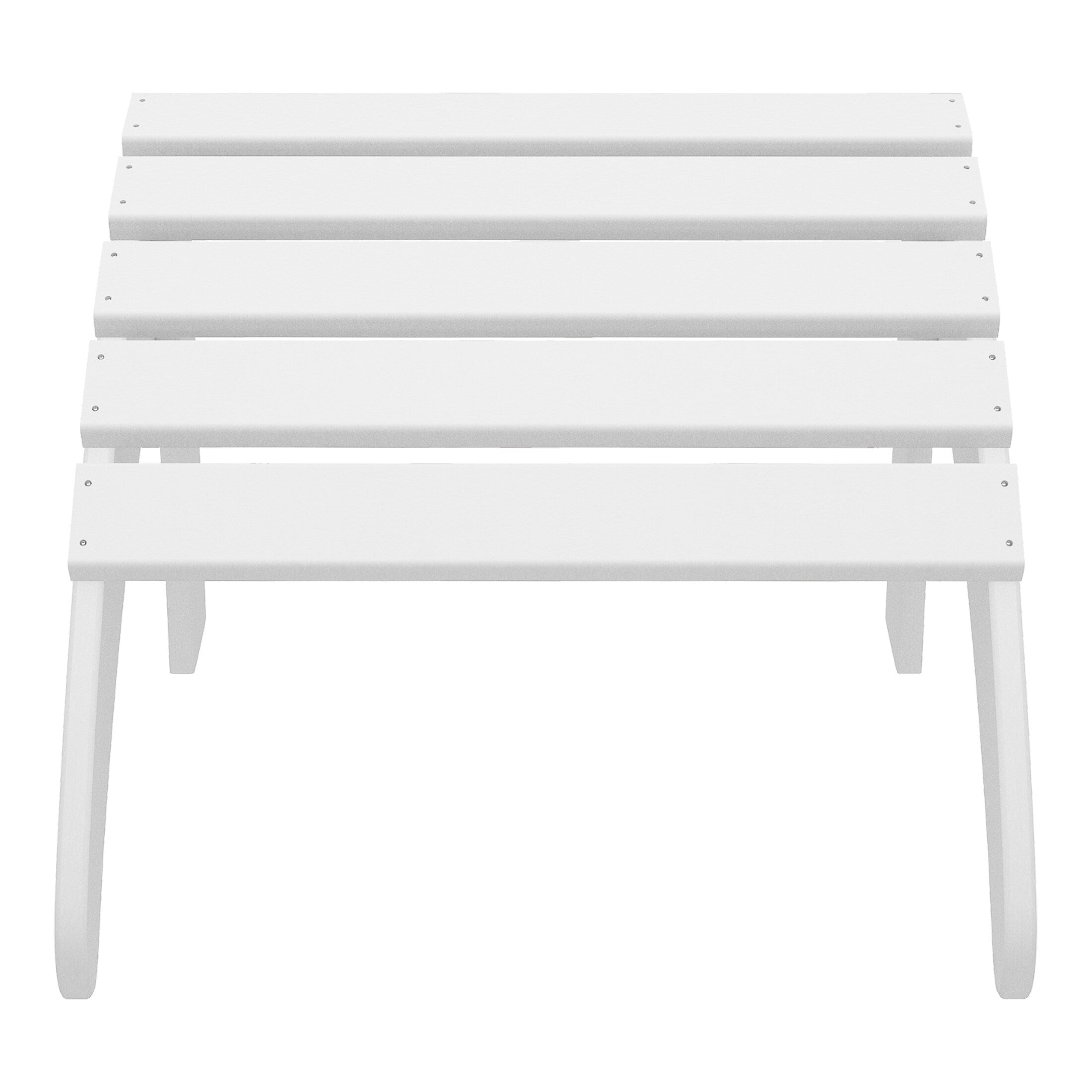 Ensemble de 4 chaises Adirondack d'extérieur Polytrends Aderson avec pouf