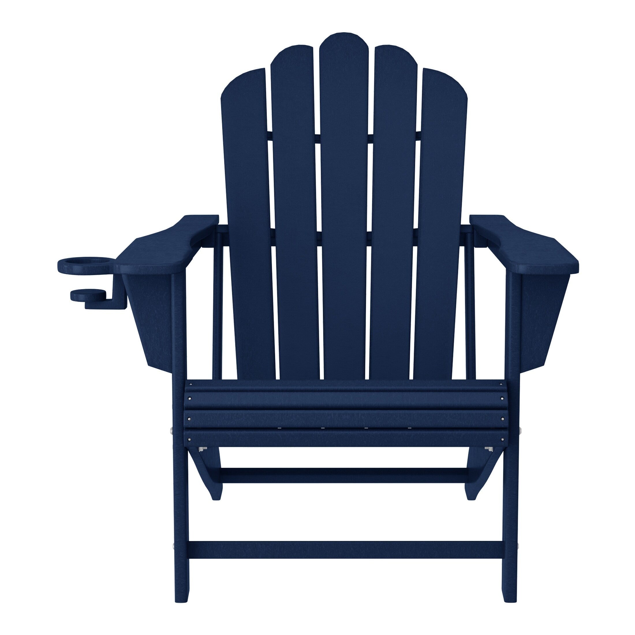 Ensemble de 4 chaises Adirondack d'extérieur Polytrends Aderson avec pouf