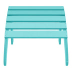 Ensemble de 4 chaises Adirondack d'extérieur Polytrends Aderson avec pouf